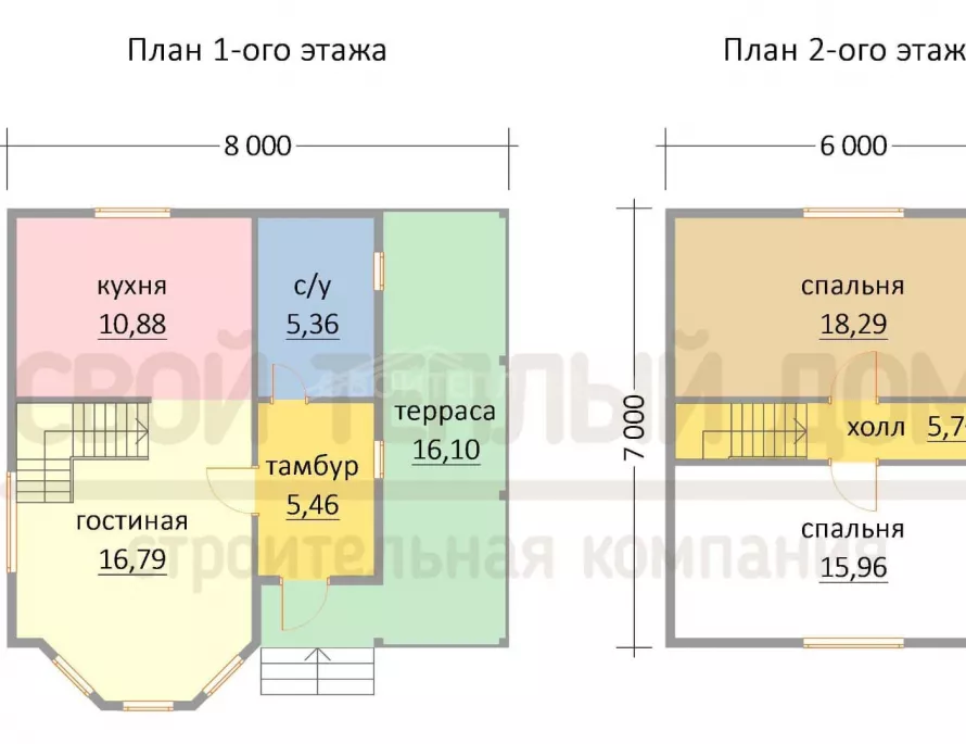Дом из бруса 7х8 ДД-50