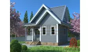 Каркасный дом 6х5,5м КМ-48