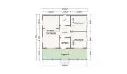 Каркасный дом 8х8 К-24