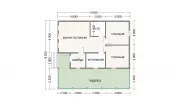 Каркасный дом 8,5х9 К-25