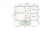 Каркасный дом 6х9 К-32