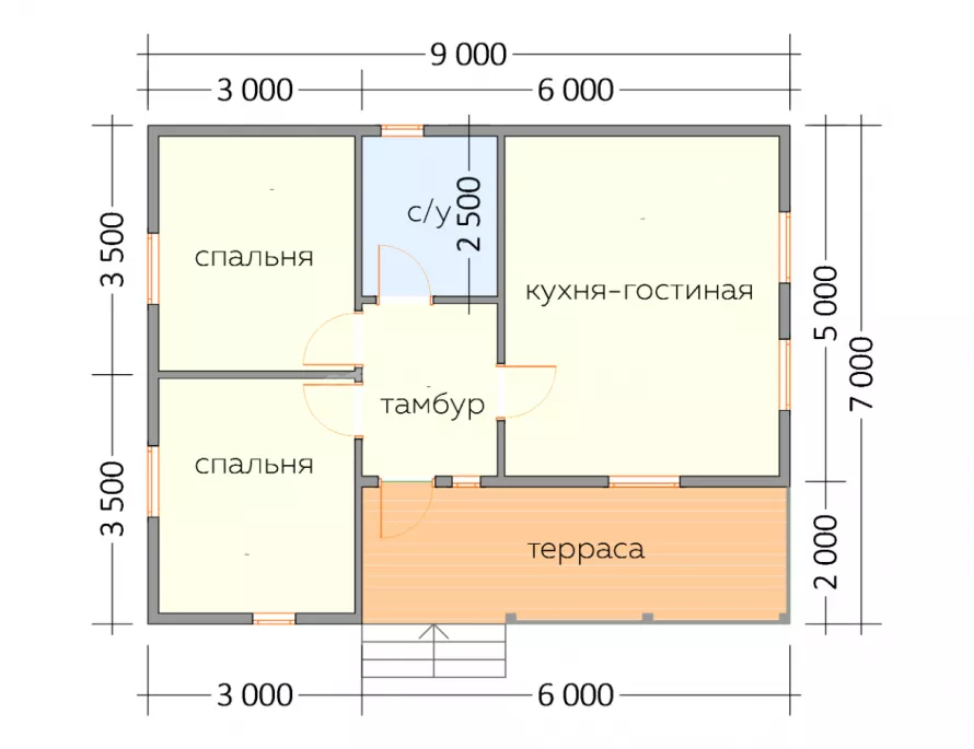 Финский дом 7х9 К-20