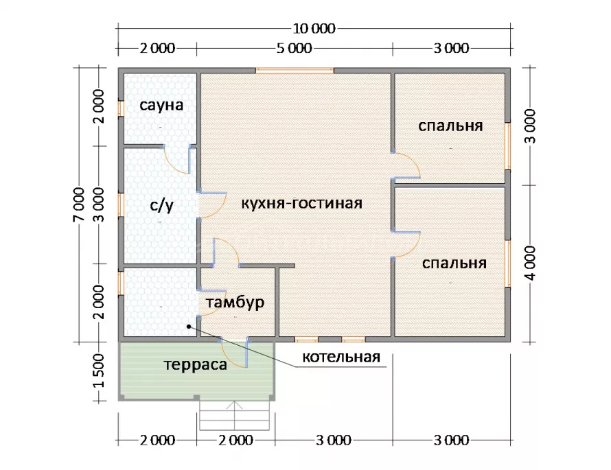 Финский дом 7х10 К-4