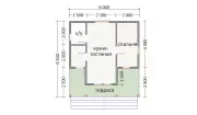 Мини дом 6х6,5 МД-4