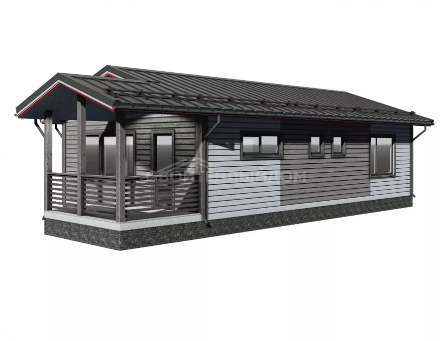 Каркасный дом 7х13,5 К-39