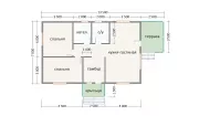 Каркасный дом 7х13,5 К-39