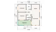 Каркасный дом 8х8 К-41
