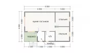 Каркасный дом 6х9 К-1