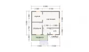 Каркасный дом 5х6 К-5