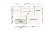 Каркасный дом 8х12 К-7