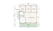 Каркасный дом 9,5х11,5 К-46