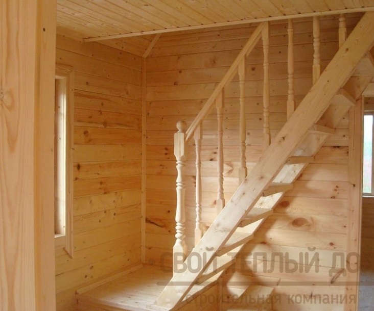 Дом из бруса 6х8м фото 12