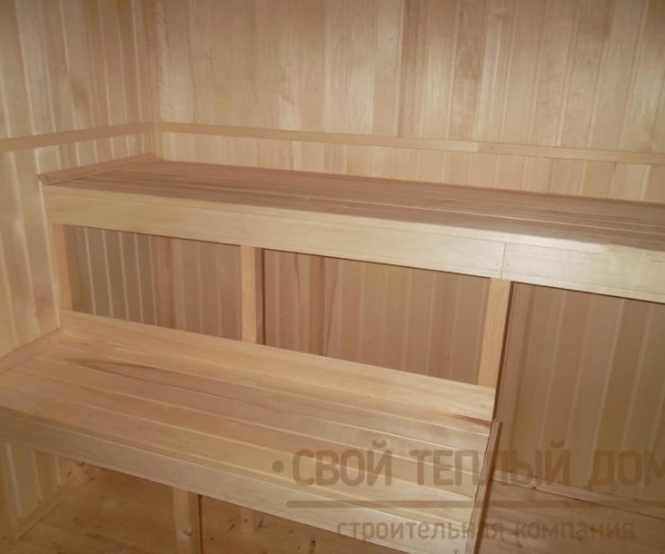 Баня из бруса 4х6м, проект Заказчика фото 3