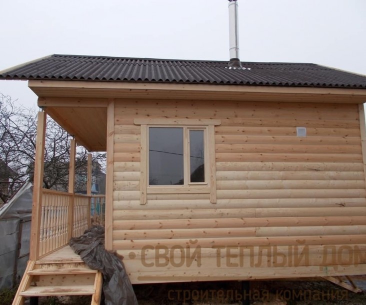 Баня из бруса 4х5м фото 2