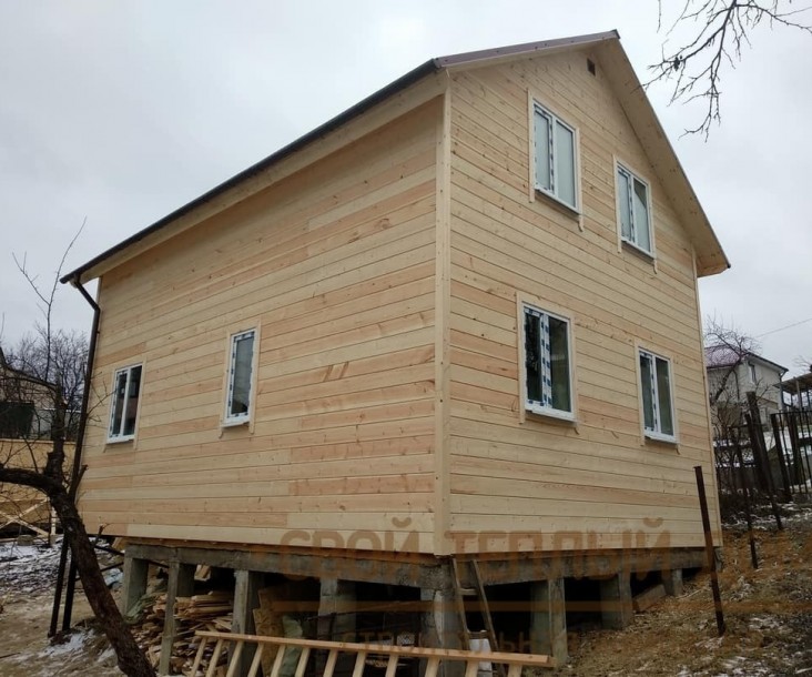 Каркасный дом 6х8м, проект Заказчика фото 15