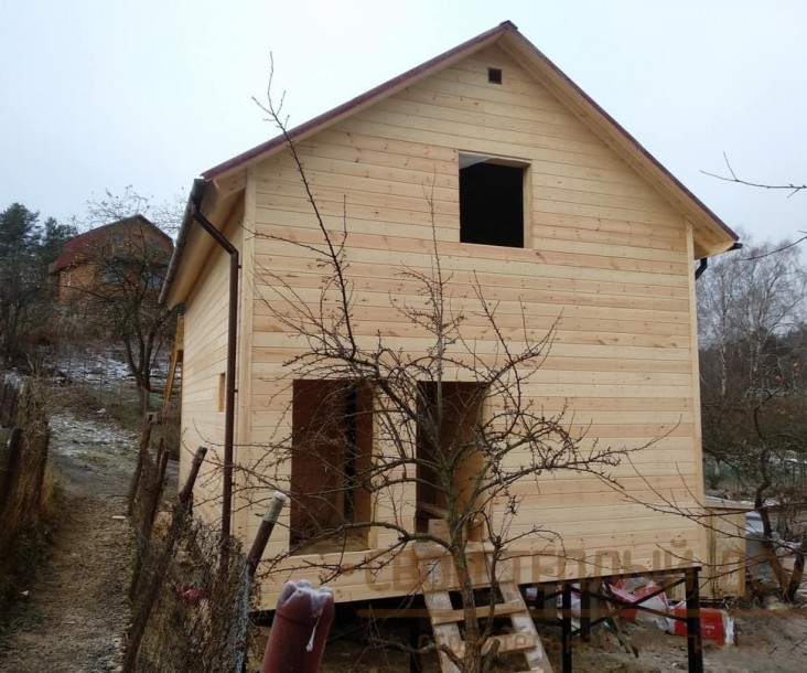 Каркасный дом 6х8м, проект Заказчика фото 4