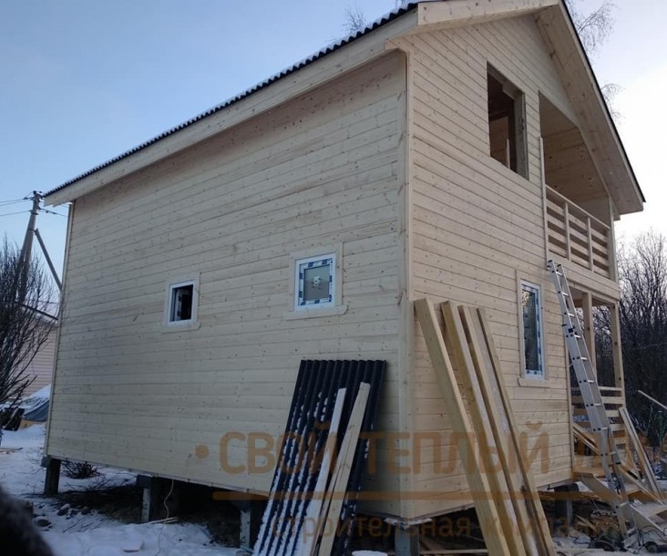 Каркасная баня 6х7м фото 14