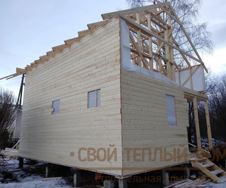 Каркасная баня 6х7м фото 5