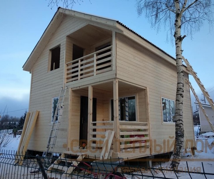 Каркасная баня 6х7м фото 16