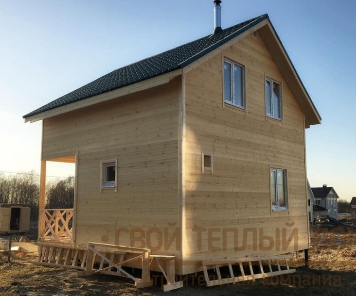 Каркасная баня 6х6м фото 3