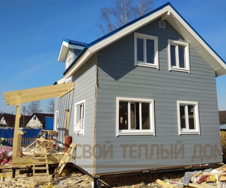 Каркасный дом 6х9м фото 18