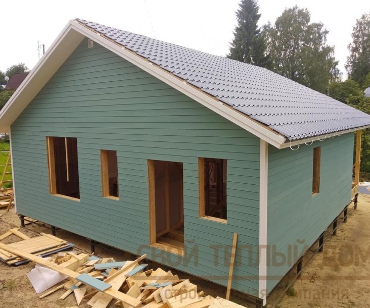 Каркасный дом 9х10м фото 33