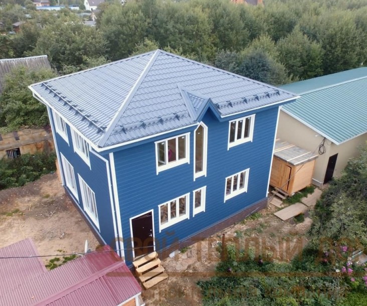 Каркасный дом 9х8м фото 1