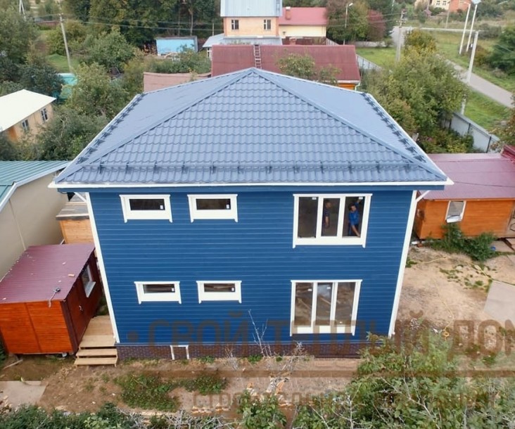 Каркасный дом 9х8м фото 3