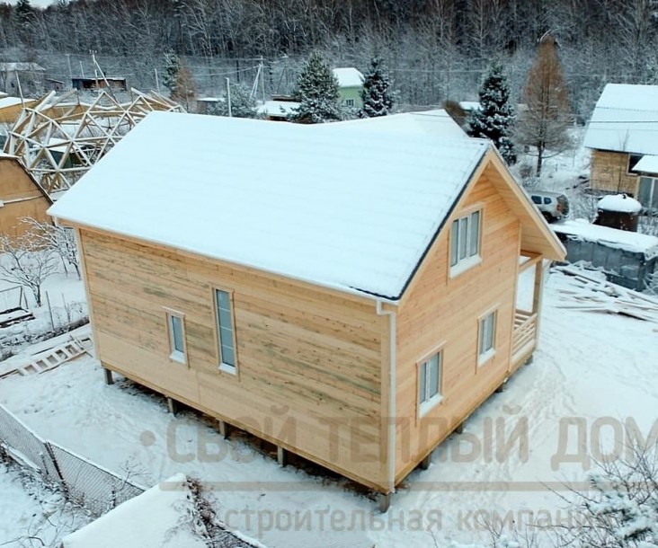 Каркасный дом 8х10м фото 4