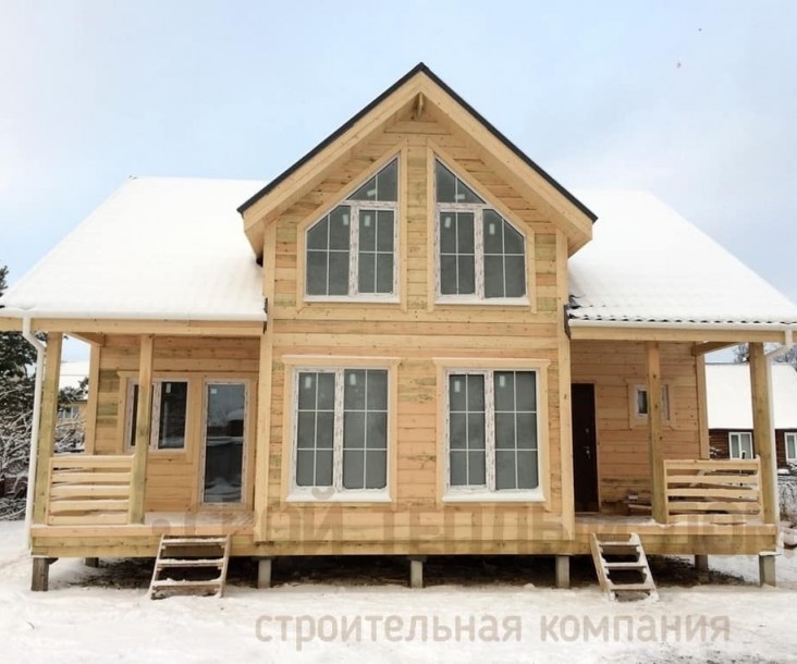 Каркасный дом 8х10м фото 8