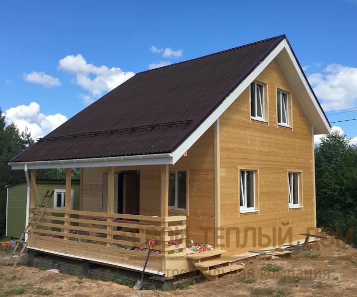 Каркасный дом 6,0х8,0м фото 2