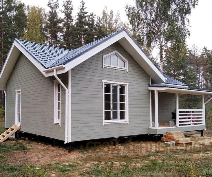 Каркасный дом 8,5х10,0м фото 4