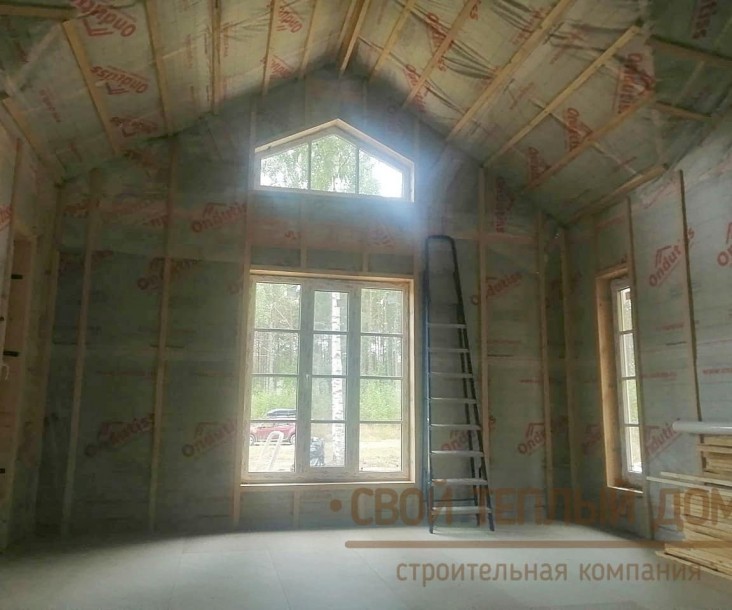 Каркасный дом 8,5х10,0м фото 11