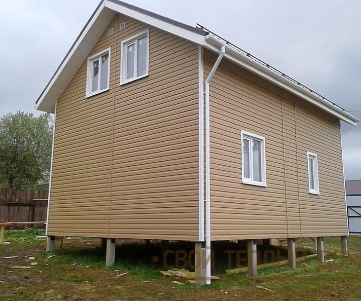 Каркасный дом 6,0х8,0м фото 3