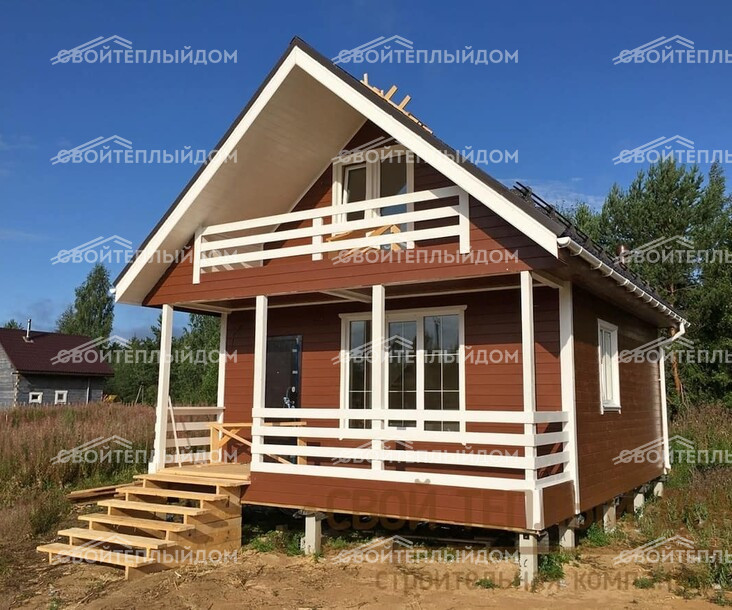 Каркасная баня 6х8м фото 5