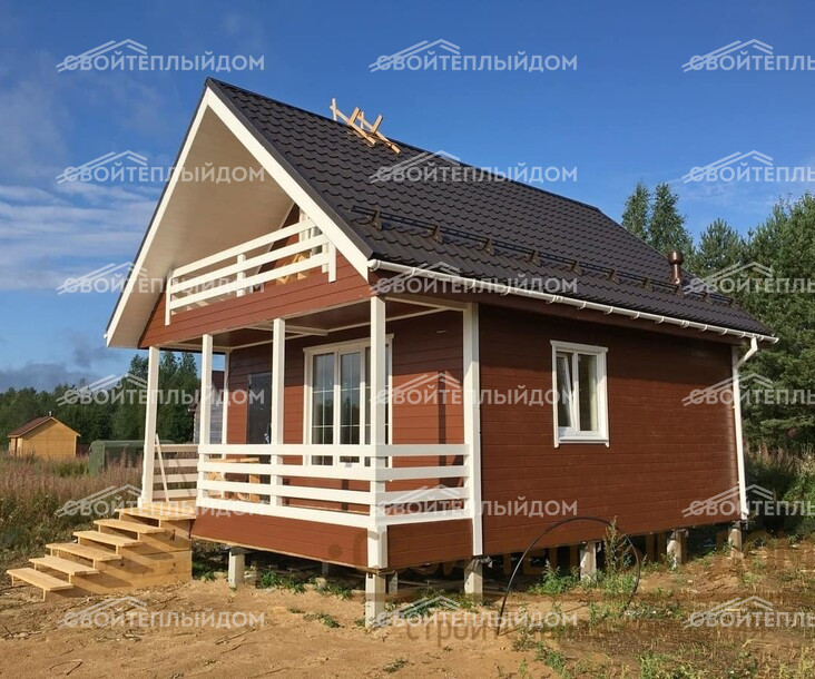 Каркасная баня 6х8м фото 6