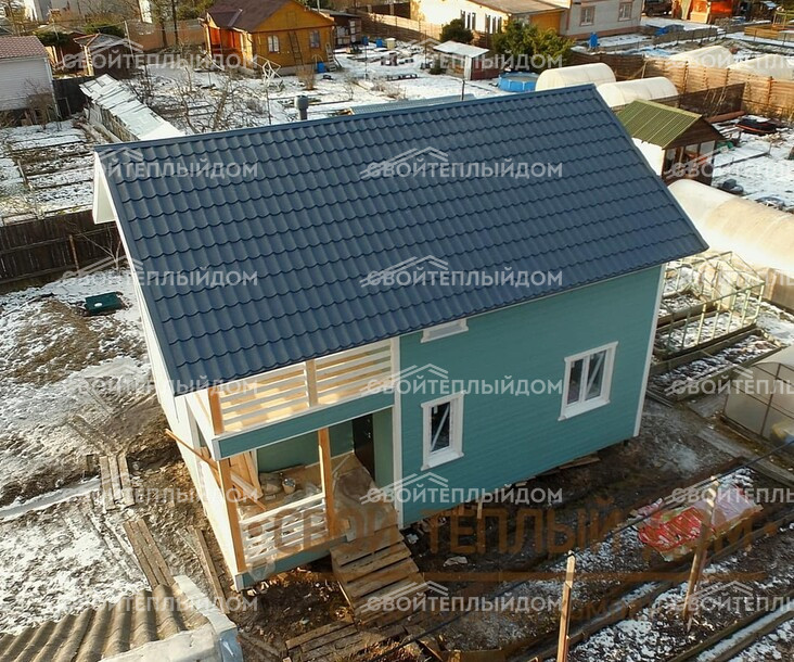 Каркасный дом 6,0х8,5м фото 3