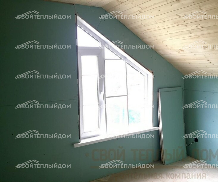 Каркасный дом 7х8м фото 25