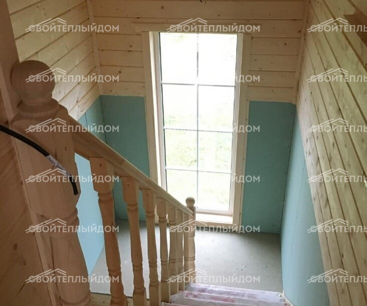 Каркасный дом 7х8м фото 29