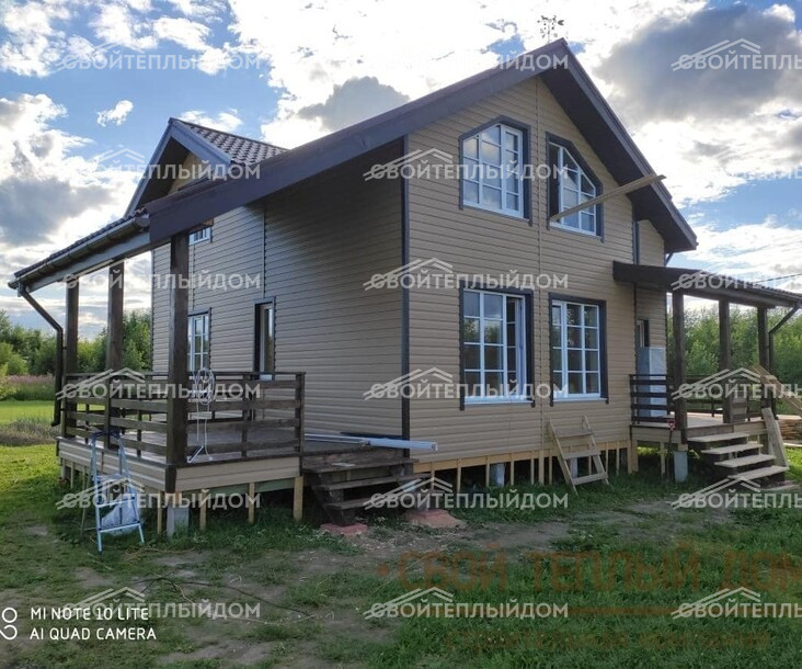 Каркасный дом 8,5х9,0м фото 10