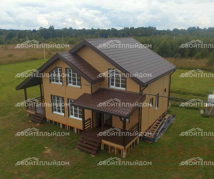 Каркасный дом 8,5х9,0м фото 2