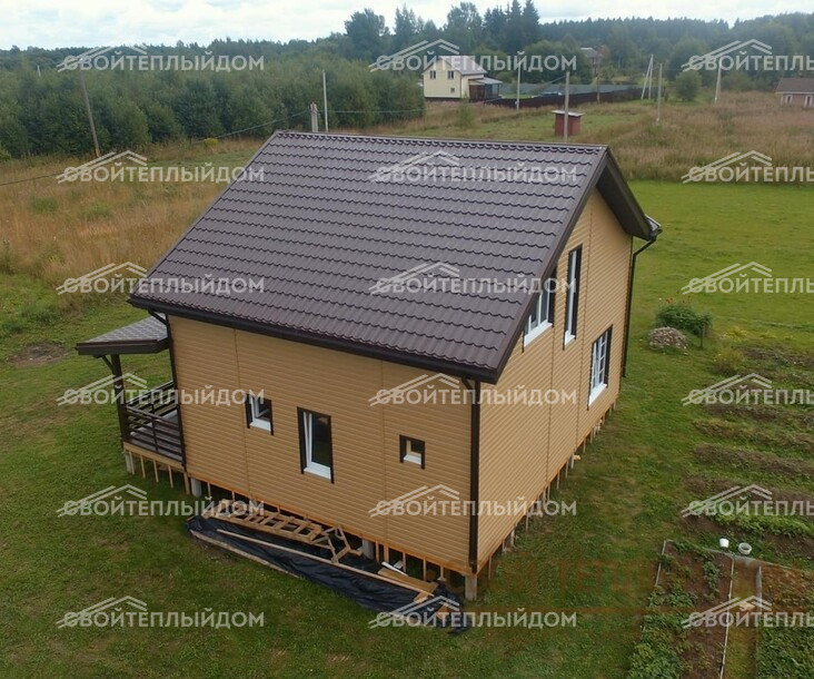 Каркасный дом 8,5х9,0м фото 3