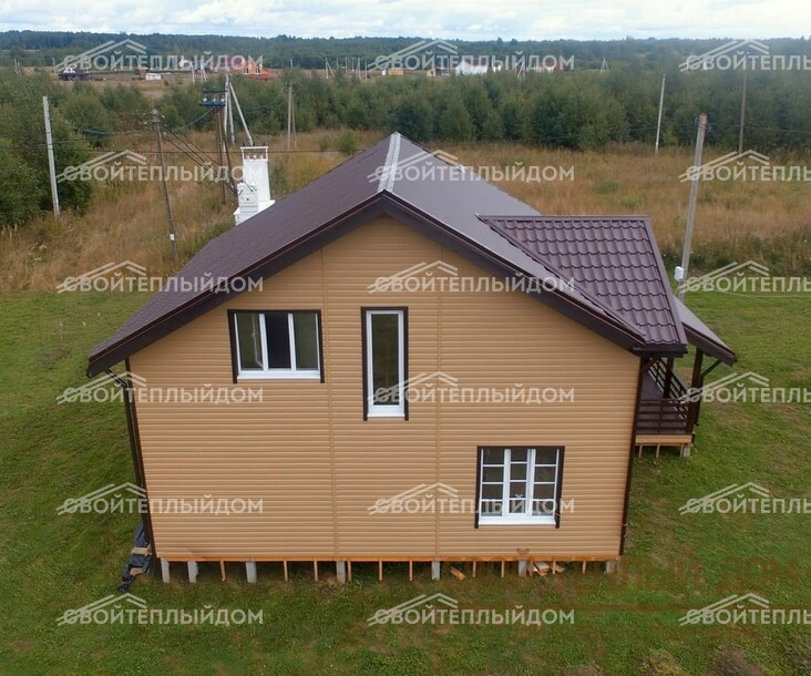 Каркасный дом 8,5х9,0м фото 4
