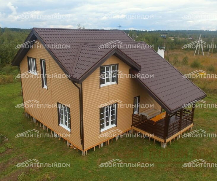 Каркасный дом 8,5х9,0м фото 5