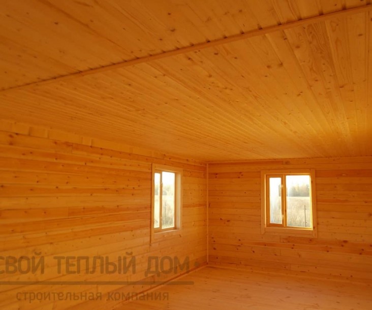 Дом из бруса 7х9м, проект Заказчика фото 6