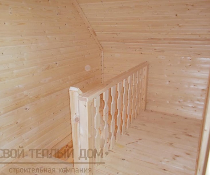 Дом из бруса 7х9м, проект Заказчика фото 9