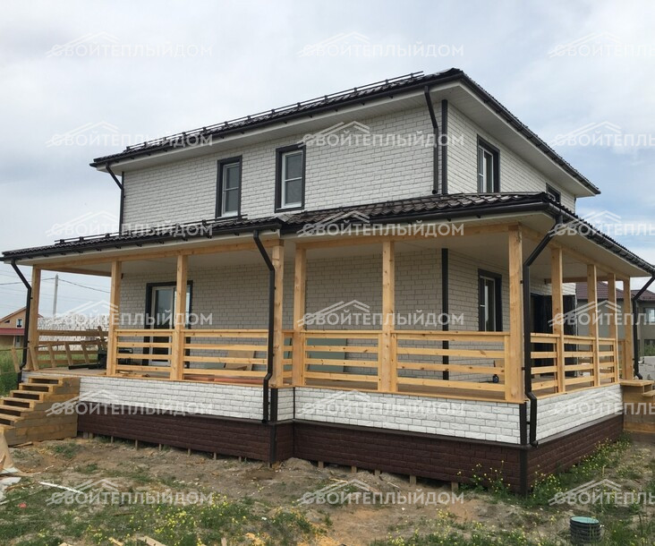 Каркасный дом 9,0х9,5м фото 7