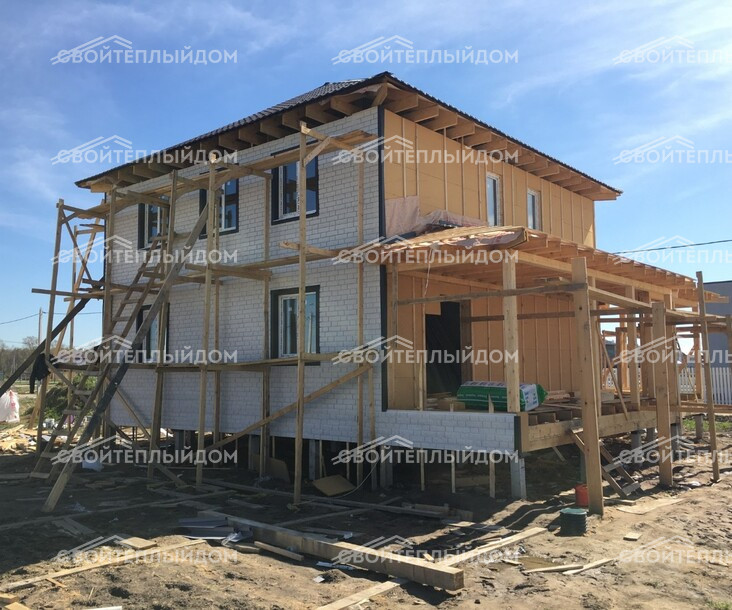 Каркасный дом 9,0х9,5м фото 24