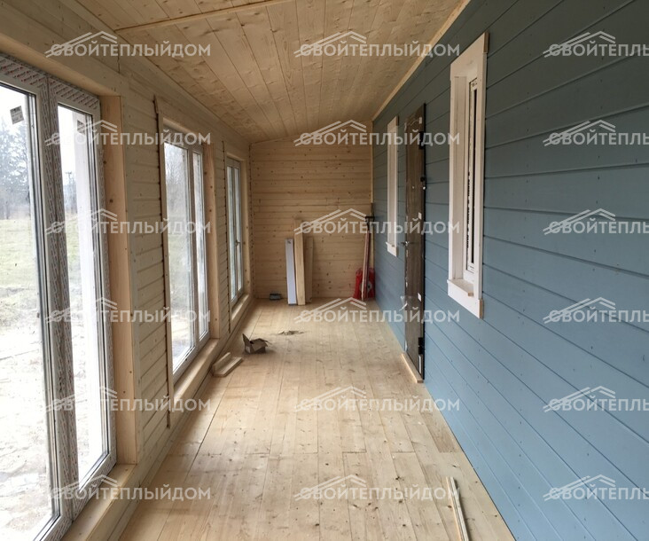 Каркасный дом 7,5х10,0м фото 14