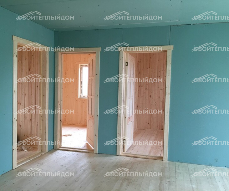Каркасный дом 7,5х10,0м фото 17